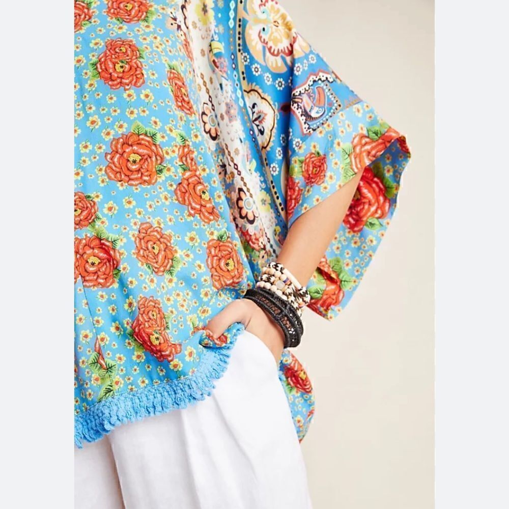 Farm Rio Ophelia fringed pullover top - Picture 5 of 6